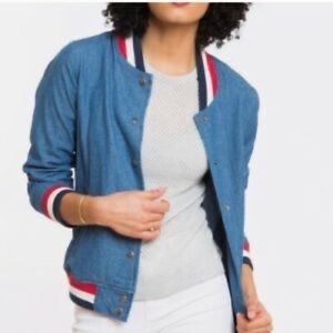 Marine Layer Eileen Denim Bomber Jacket